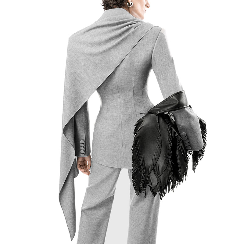 Slim streamer business suit niche temperament coat