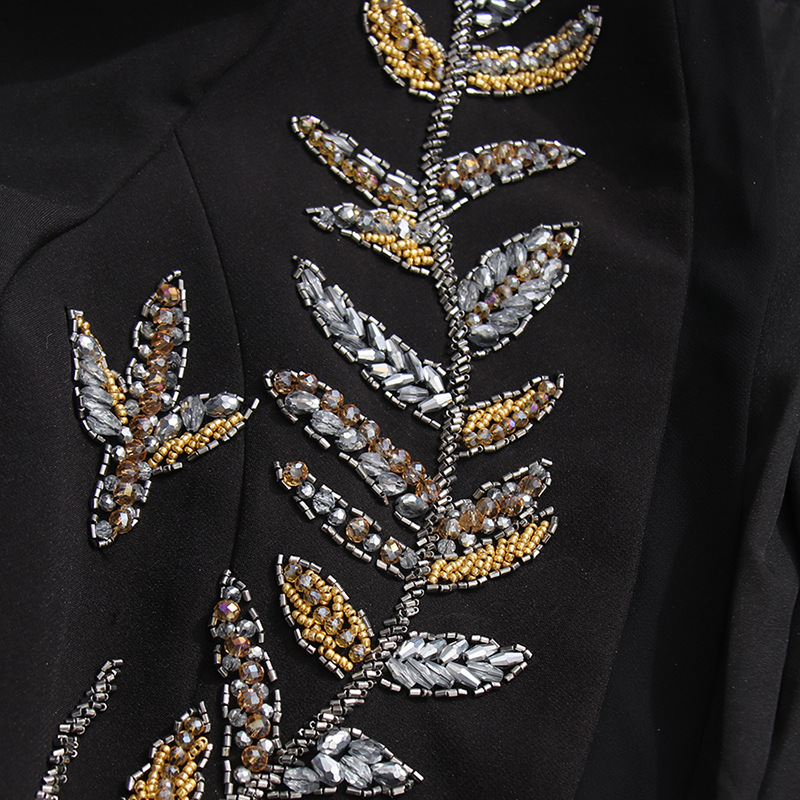 European style business suit rhinestone coat for women