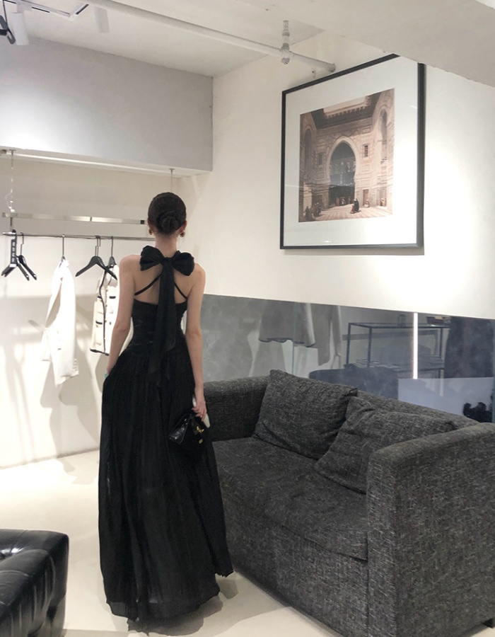 France style dress halter long dress