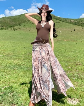 Slim splice long spicegirl high waist dress for women