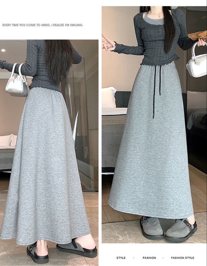 All-match thick big skirt large yard high waist skirt