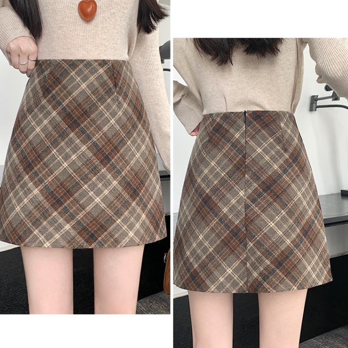 Thermal autumn and winter retro Korean style skirt