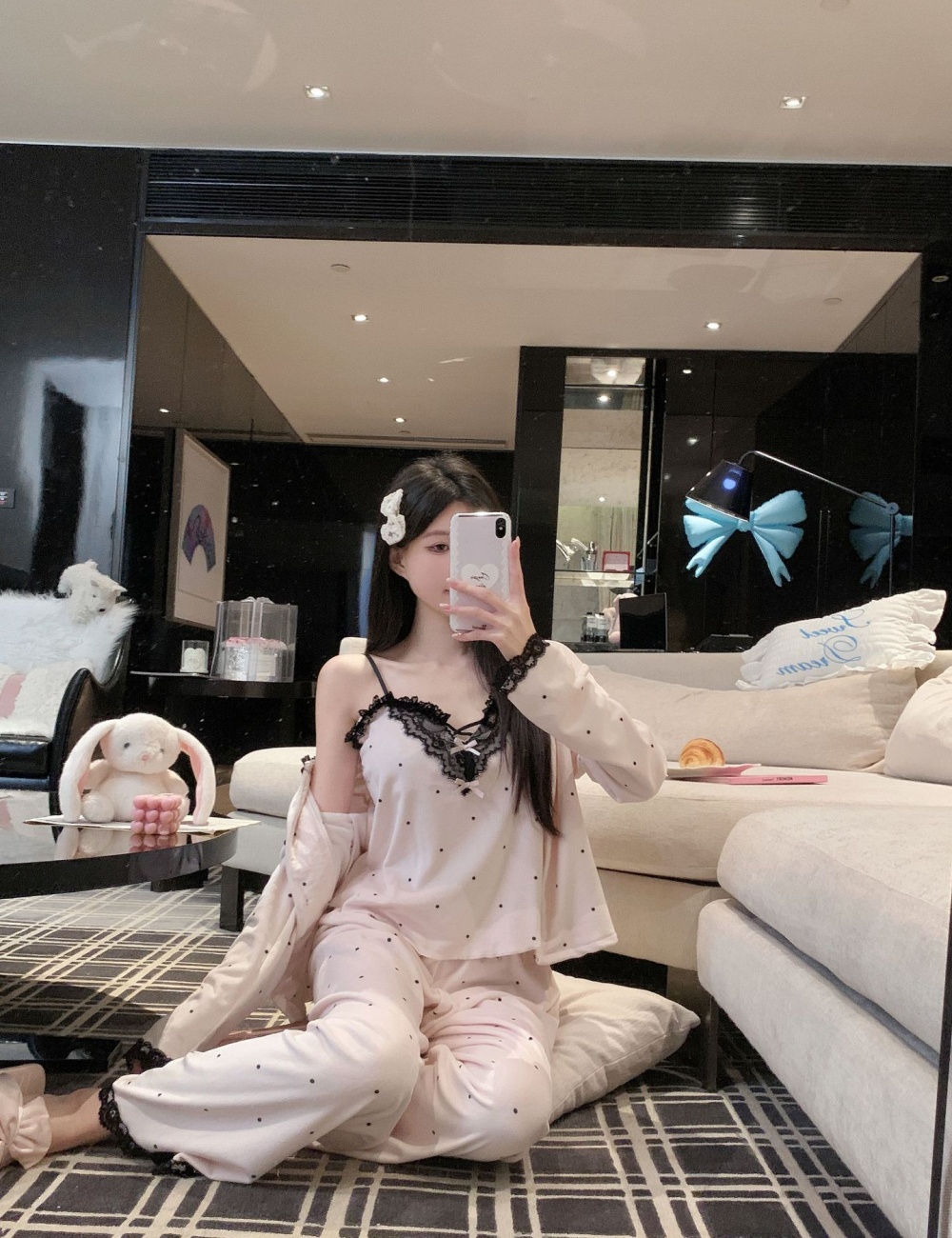 Thermal island flair pajamas 3pcs set for women