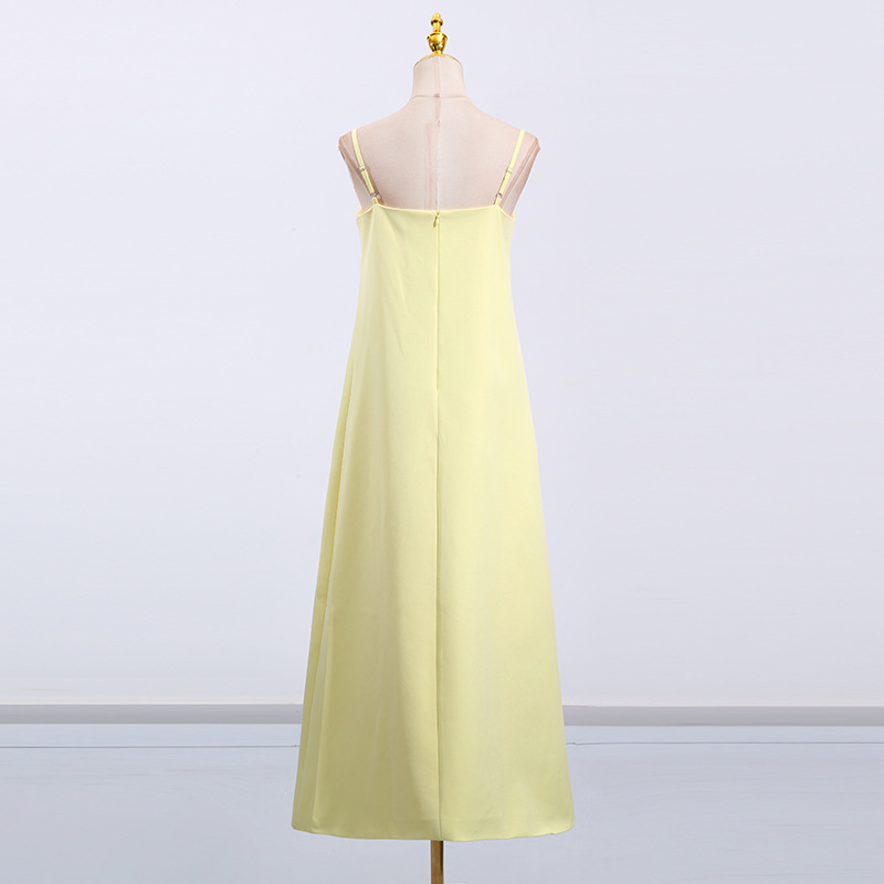 Flowers decoration stereoscopic long dress loose dress