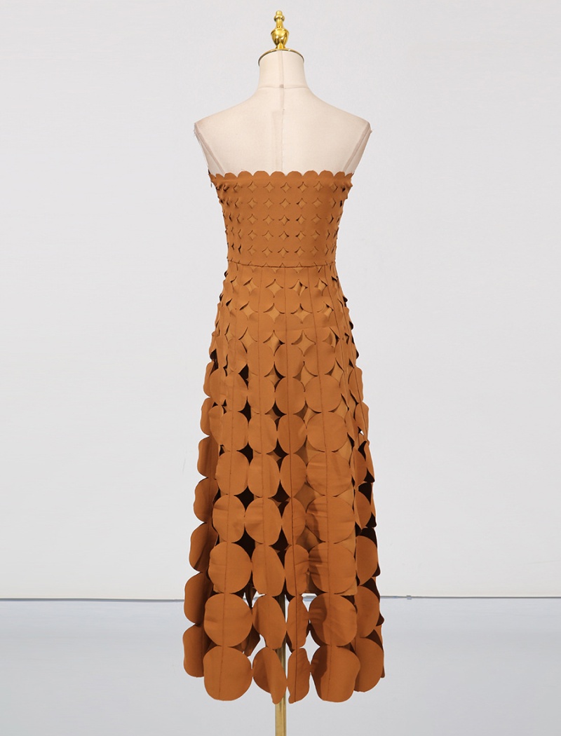 Temperament dress wrapped chest long dress for women