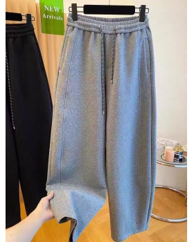 Slim sports sweatpants gray autumn and winter casual pants
