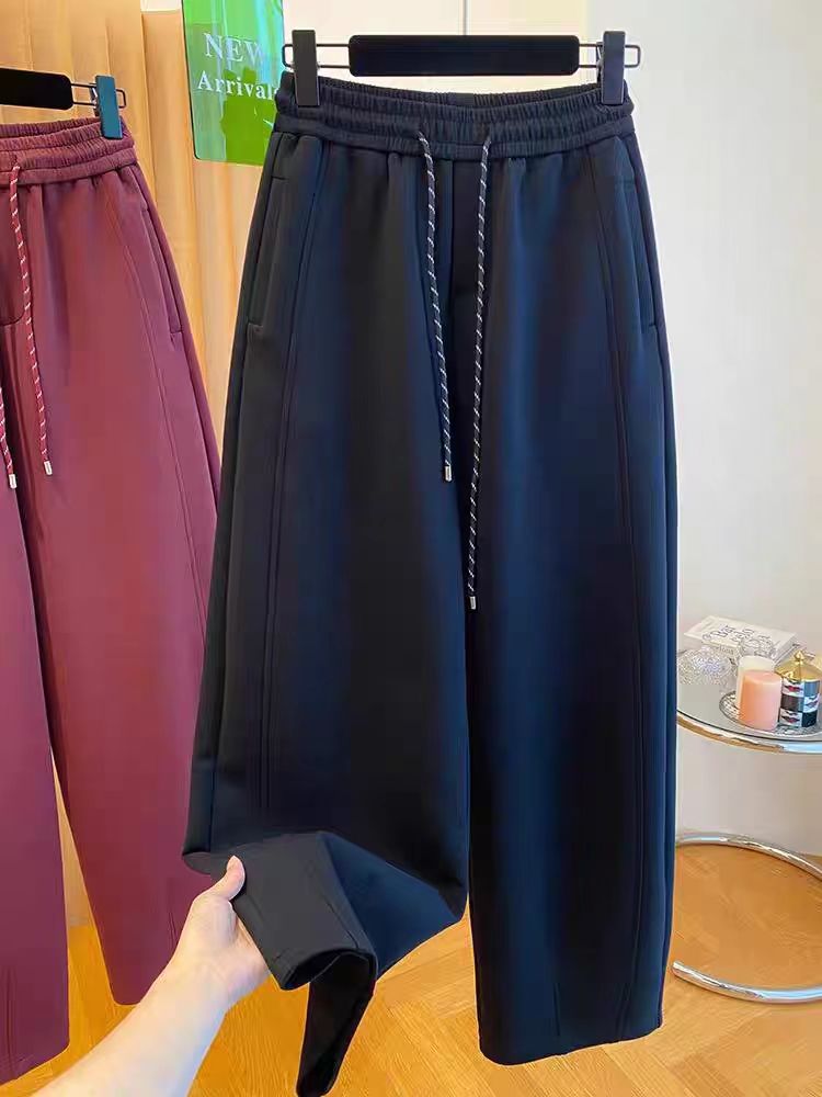 Slim sports sweatpants gray autumn and winter casual pants