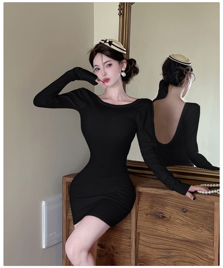 Bottoming package hip sweater inside the ride dress for women
