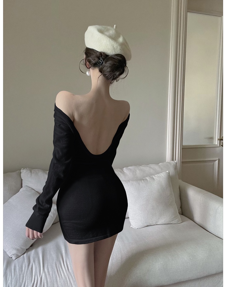 Bottoming package hip sweater inside the ride dress for women