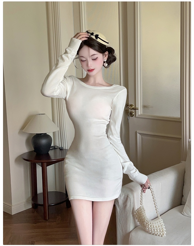 Bottoming package hip sweater inside the ride dress for women