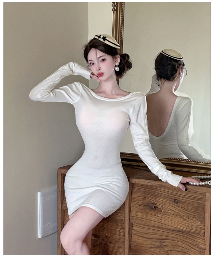 Bottoming package hip sweater inside the ride dress for women