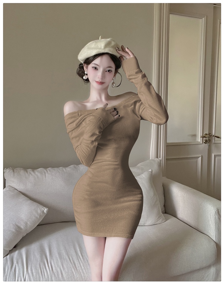Bottoming package hip sweater inside the ride dress for women