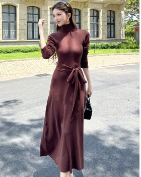 Knitted Casual long dress fashion slim dress