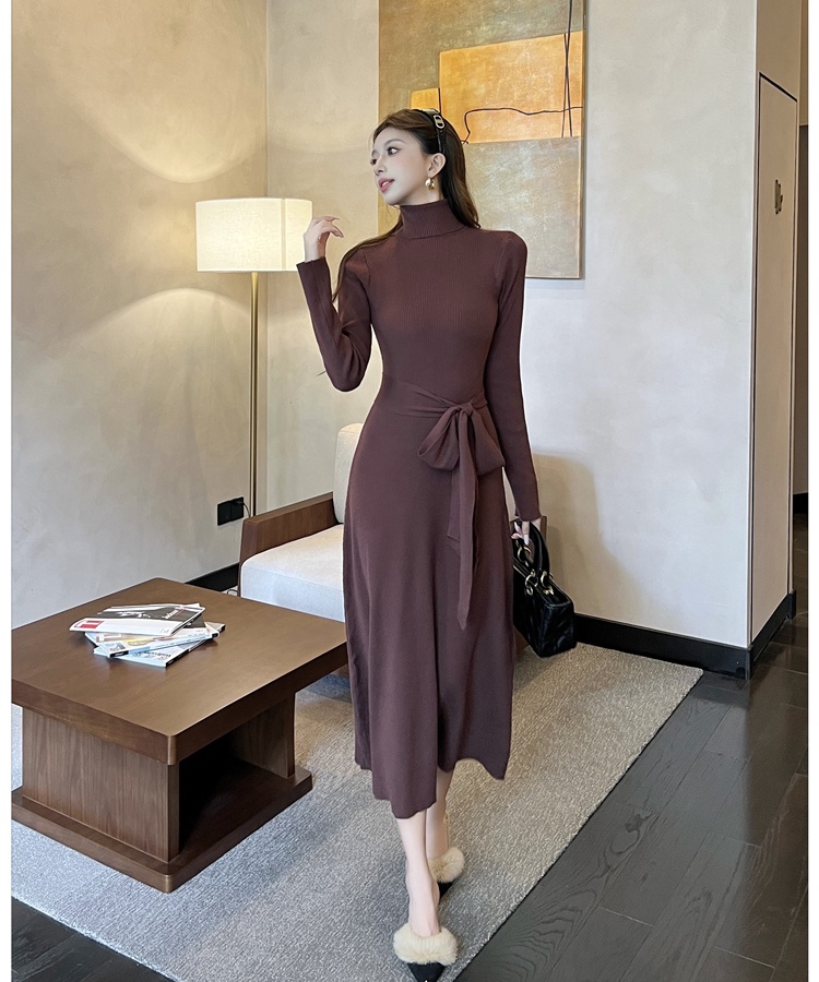 Knitted Casual long dress fashion slim dress