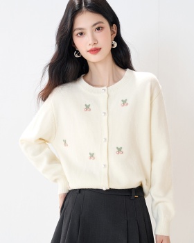 Korean style tender sweater knitted sweet cardigan for women