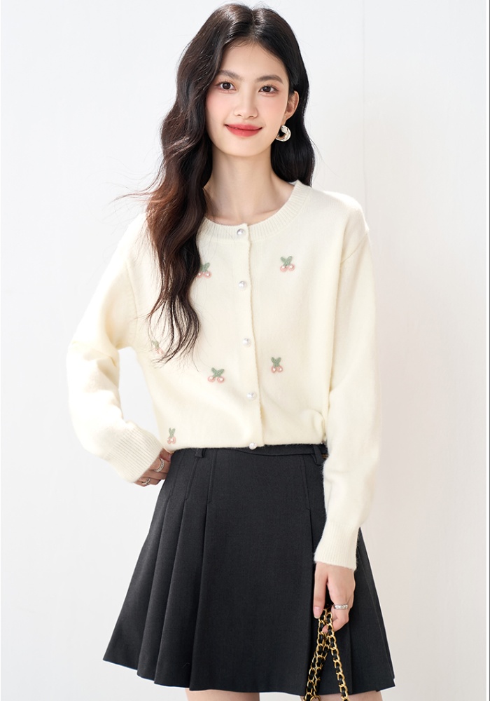 Korean style tender sweater knitted sweet cardigan for women