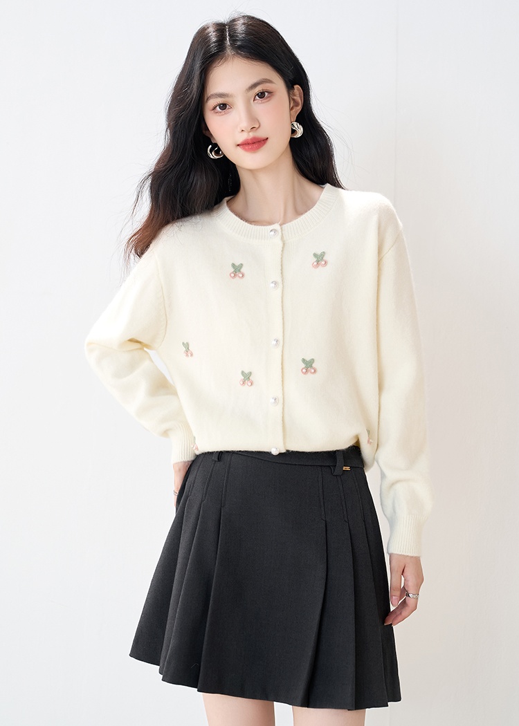 Korean style tender sweater knitted sweet cardigan for women
