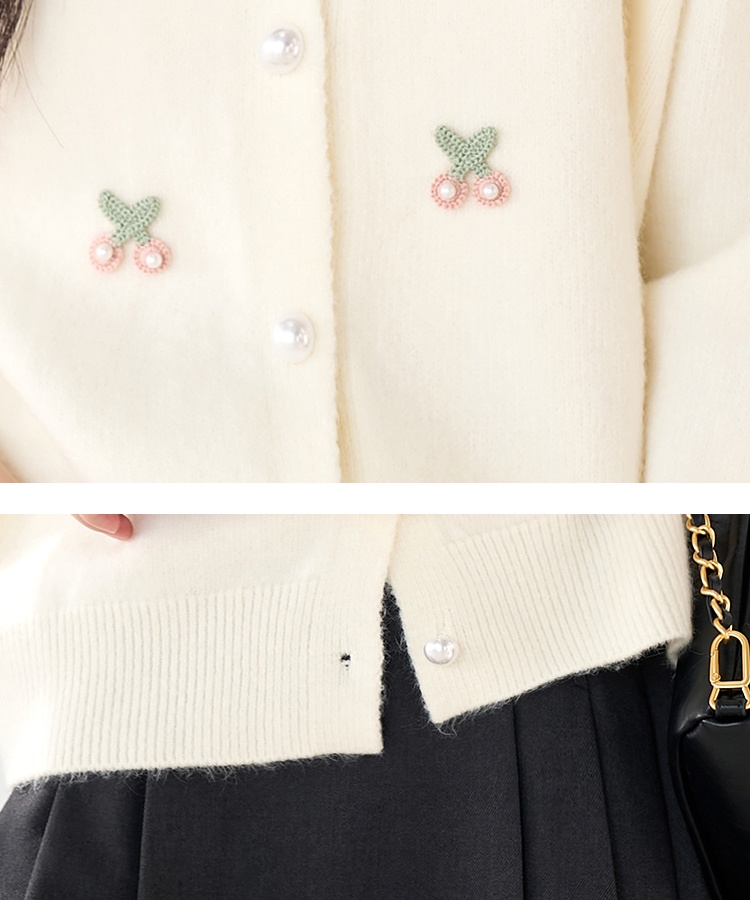 Korean style tender sweater knitted sweet cardigan for women