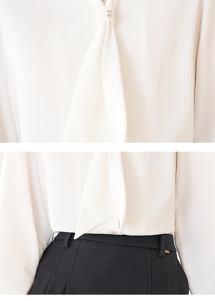 Commuting all-match small shirt autumn white shirt