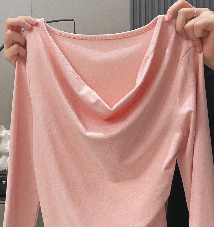 Fashion T-shirt France style bottoming shirt for women