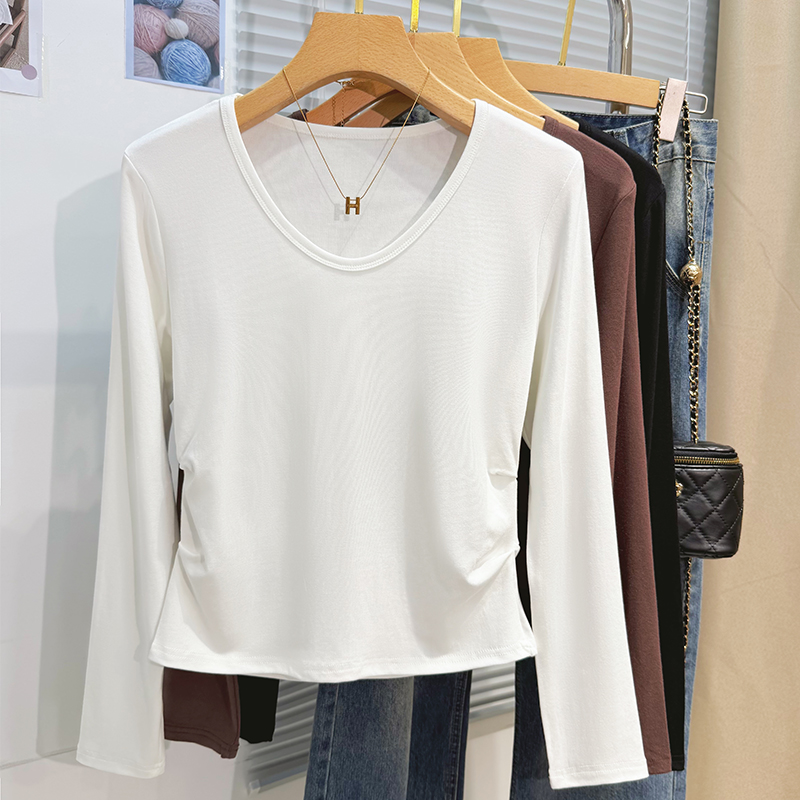 Slim inside the ride T-shirt Western style tops for women