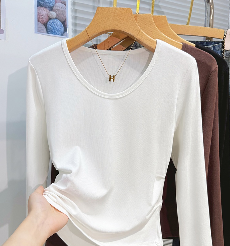 Slim inside the ride T-shirt Western style tops for women