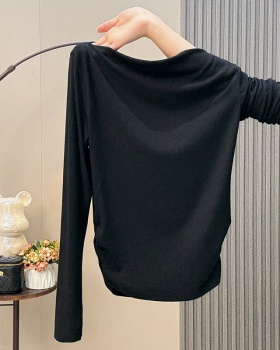 Pinched waist T-shirt tops for women