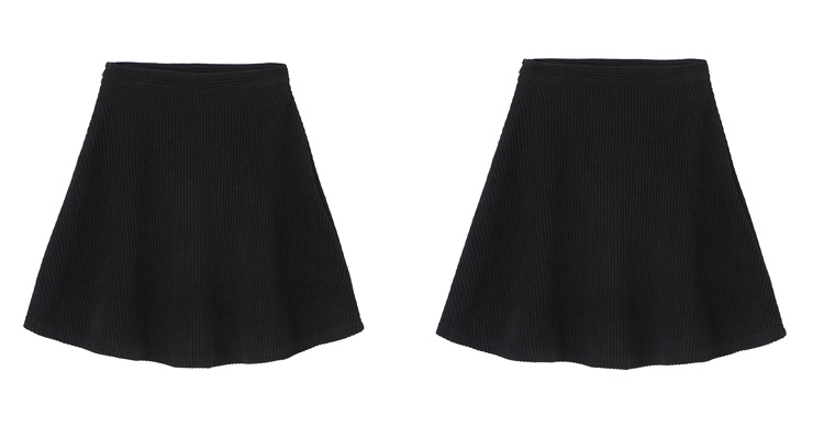 Splice corduroy tops fashion lapel short skirt 2pcs set