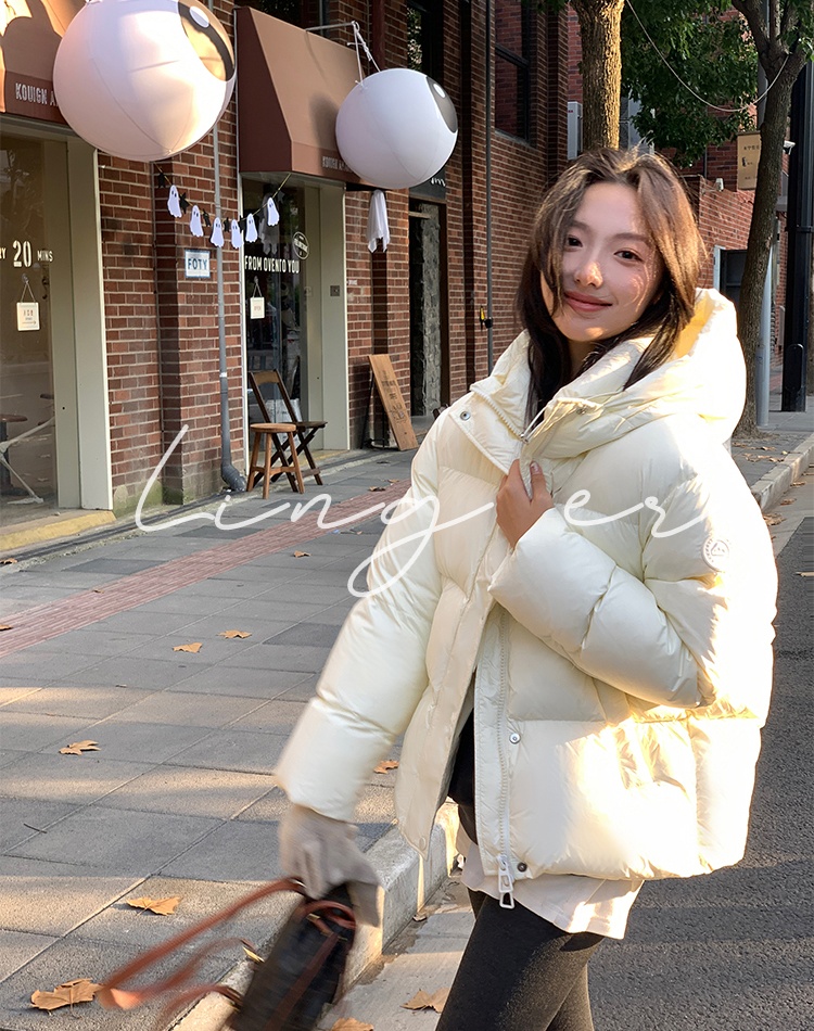 Thick winter bread clothing short down coat