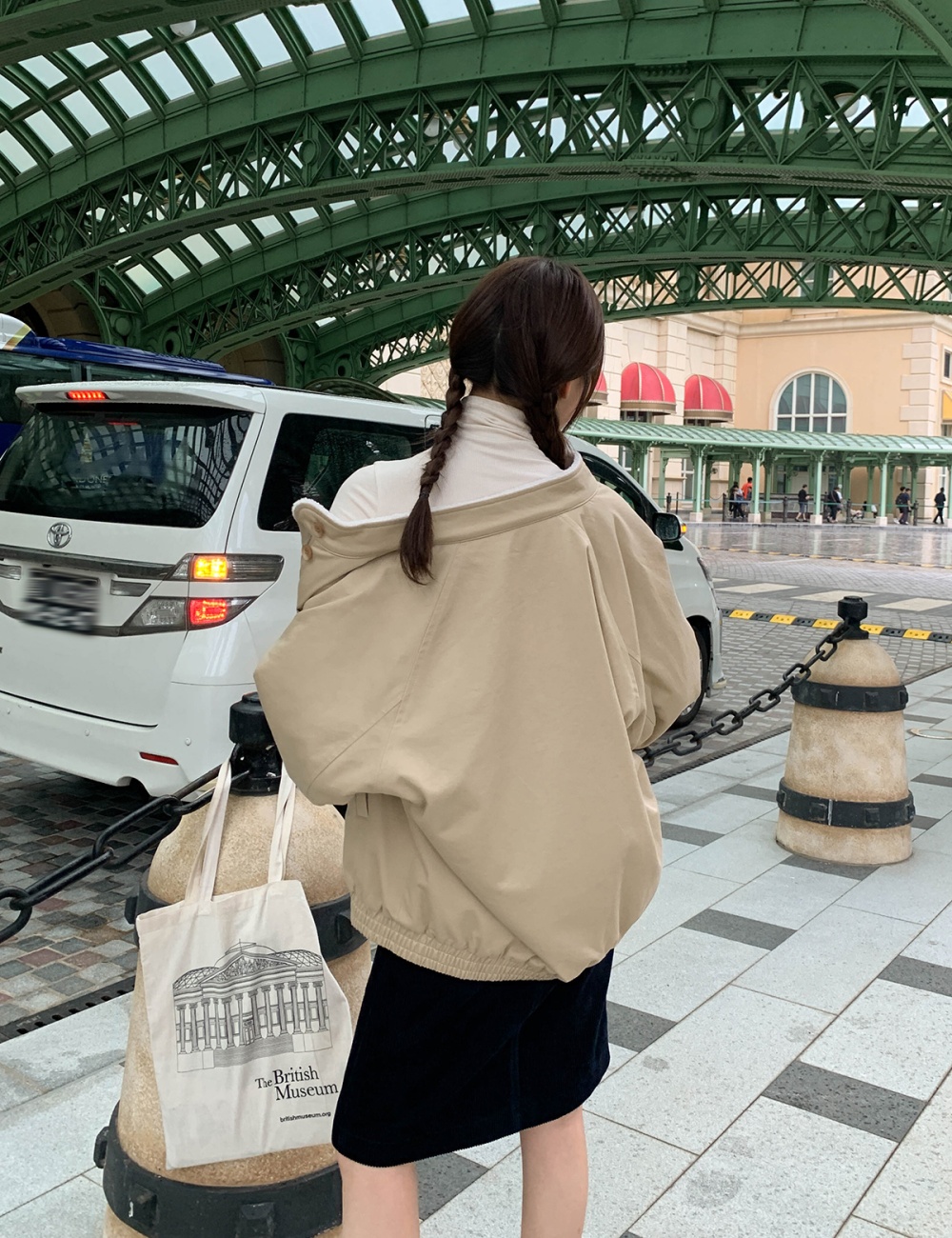 Clip cotton thick loose tops thermal elmo coat for women