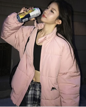Down Korean style students jacket couples cotton coat