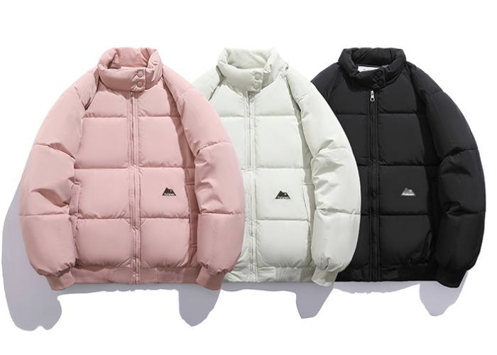 Down Korean style students jacket couples cotton coat