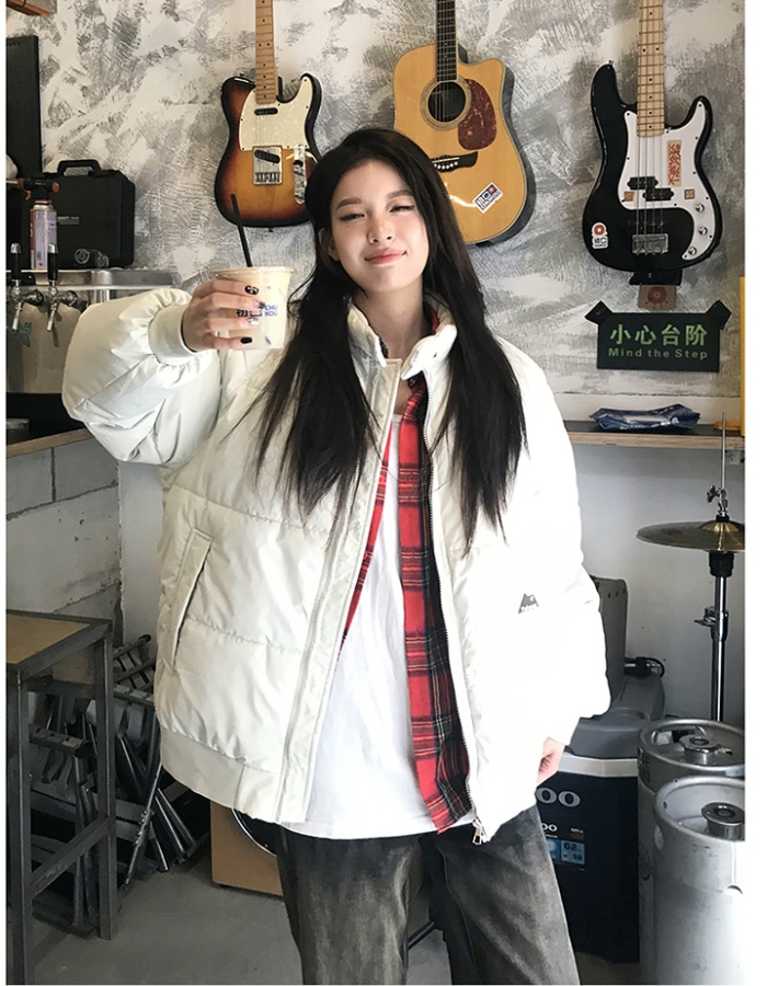 Down Korean style students jacket couples cotton coat