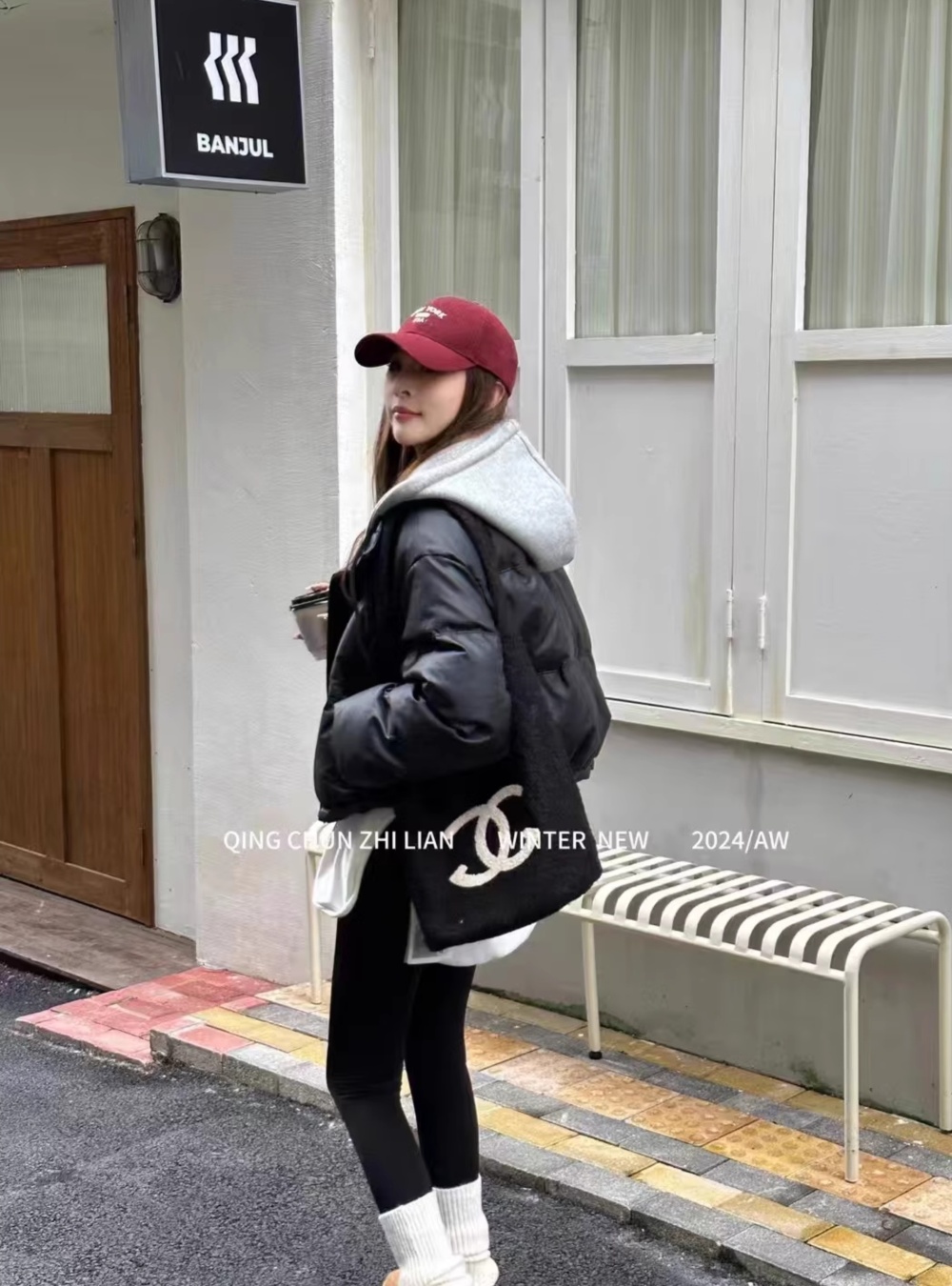 Down winter short fashion thick coat for women