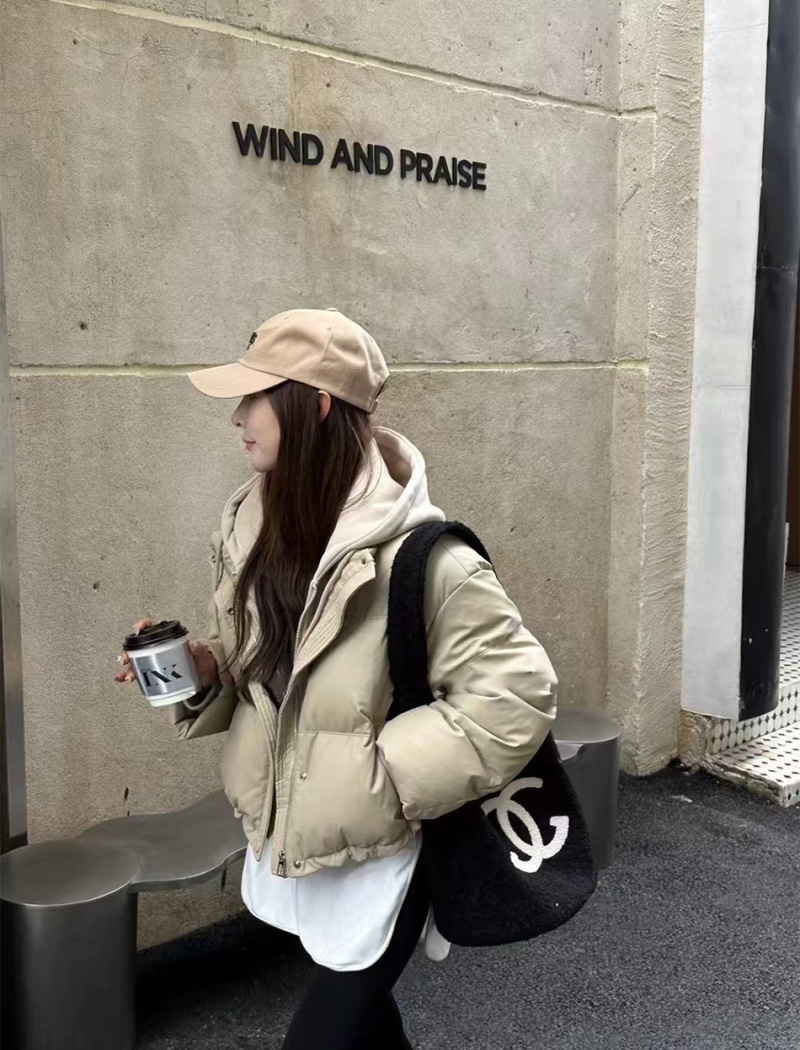 Down winter short fashion thick coat for women