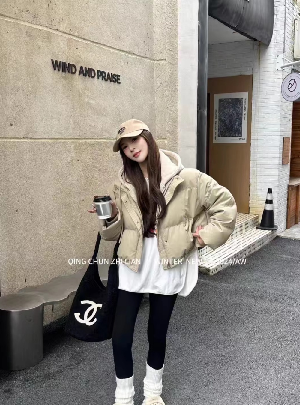 Down winter short fashion thick coat for women