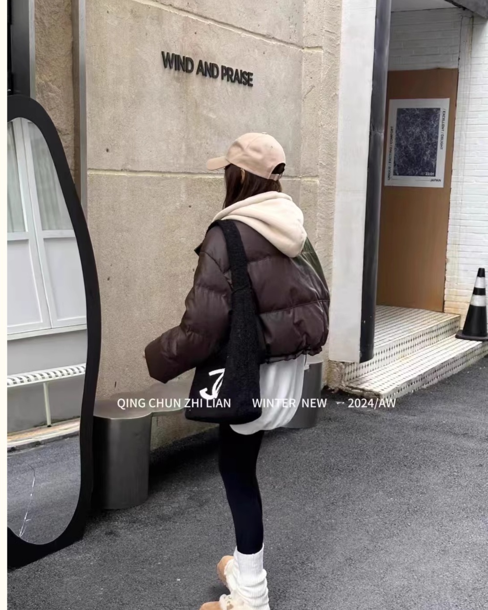 Down winter short fashion thick coat for women