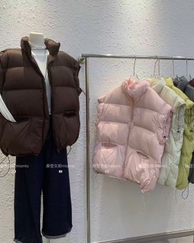 All-match Korean style coat wears outside waistcoat