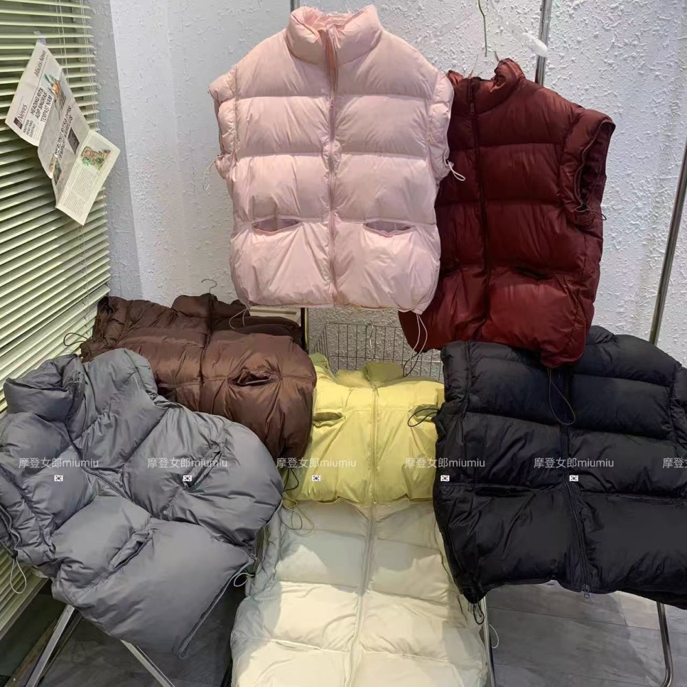 All-match Korean style coat wears outside waistcoat