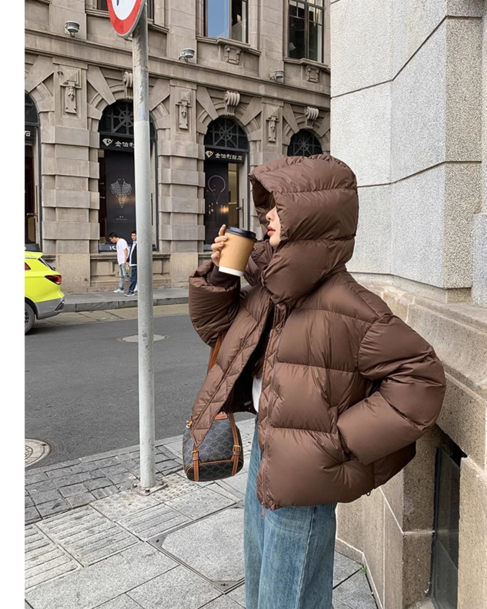 Down winter short coat loose thick bread clothing