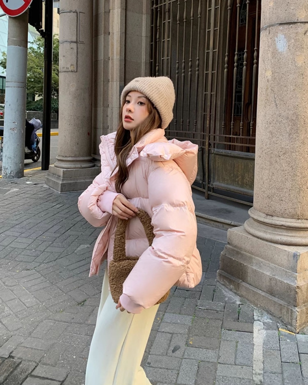 Down winter short coat loose thick bread clothing