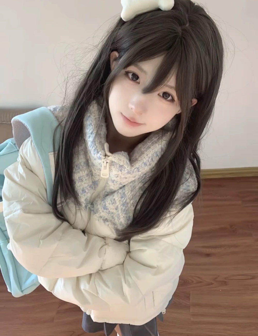 Winter couples cotton coat splice down coat for women