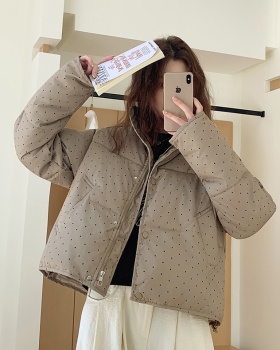 Student Korean style coat winter polka dot cotton coat