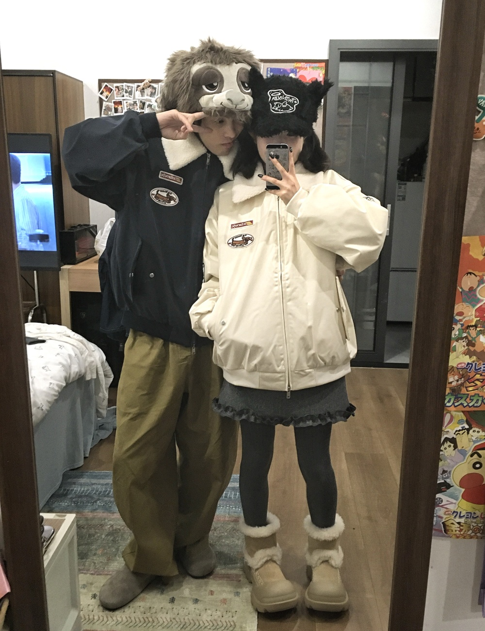Thermal retro coat thick short cotton coat for women