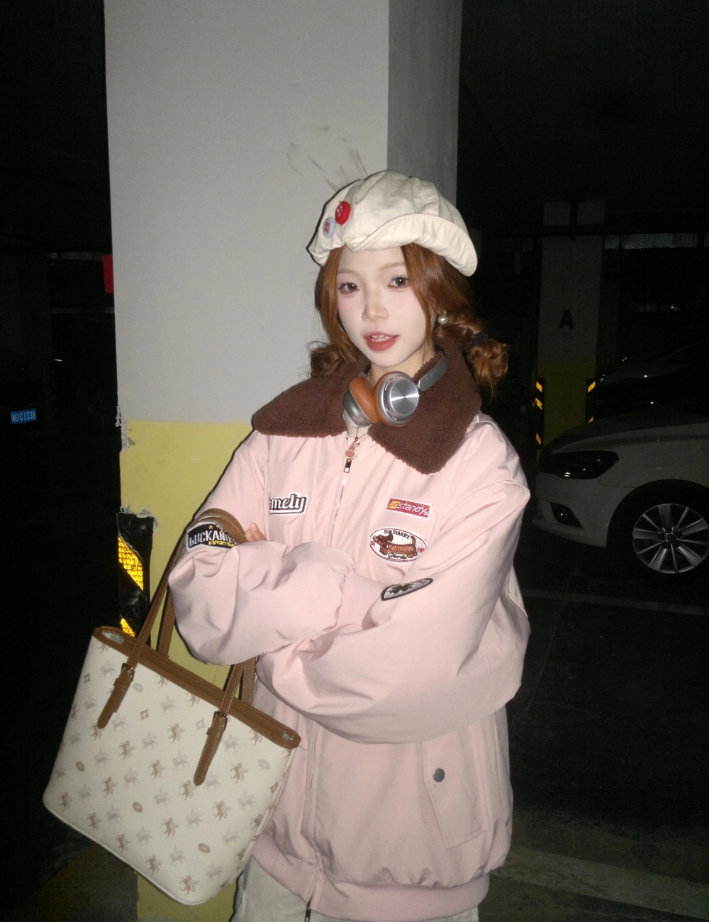 Thermal retro coat thick short cotton coat for women