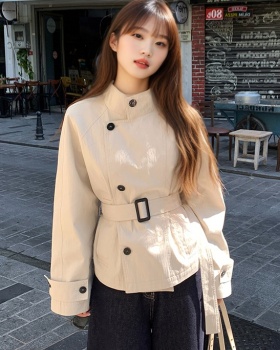 Autumn temperament coat Korean style windbreaker