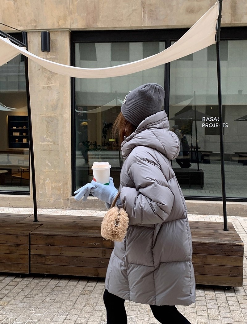 Thermal long cotton coat winter coat for women