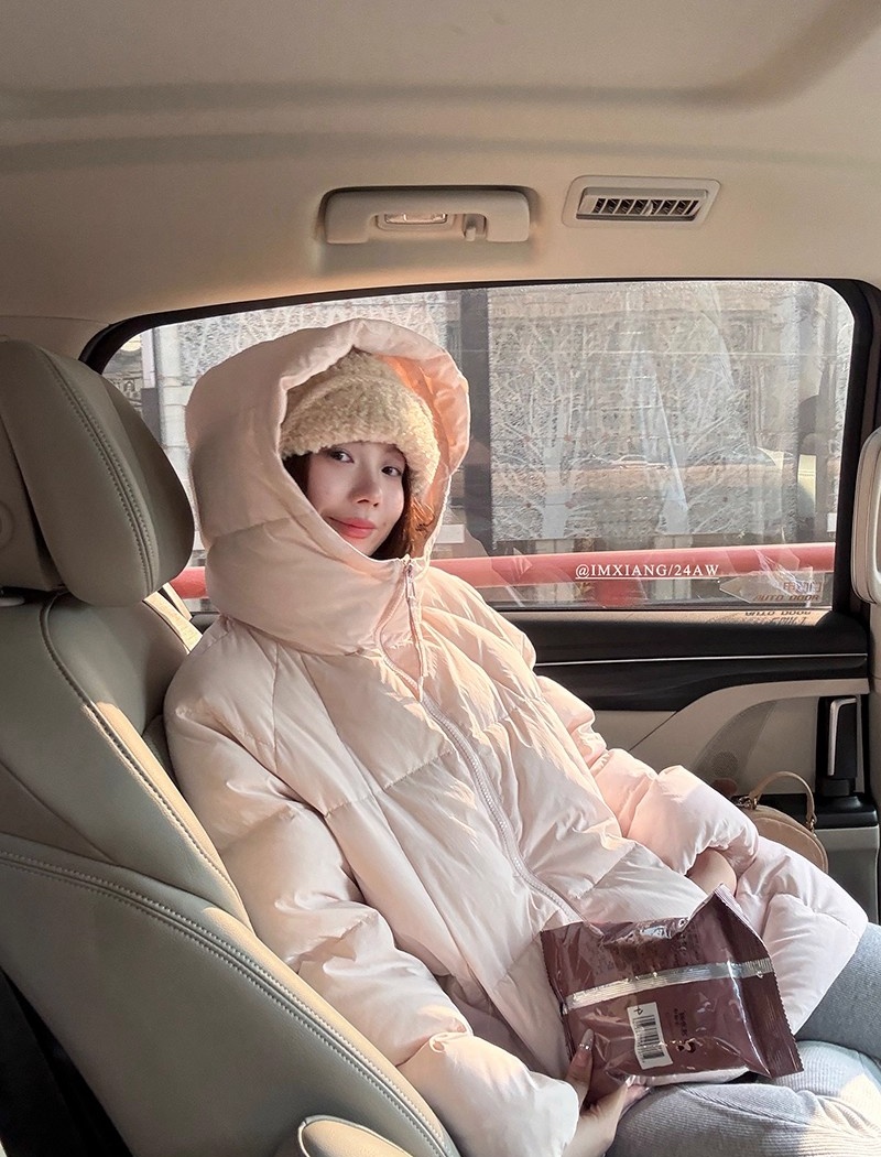 Thermal long cotton coat winter coat for women