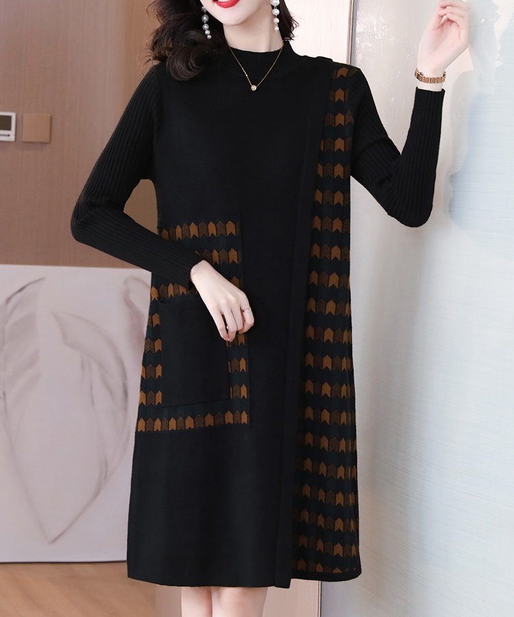 Bottoming long sleeve sweater Casual dress for women