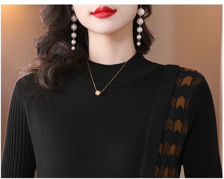 Bottoming long sleeve sweater Casual dress for women